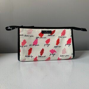 Kate Spade ♠️ Lipstick Smudge Makeup Bag Medium